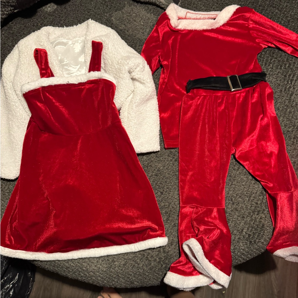Red Santa Outfit Sets
